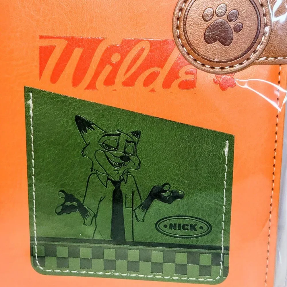 DISNEY ZOOTOPIA 2 Nick Wilde Planner Organizer Binder Orange/Brown 5x3in NEW NWT